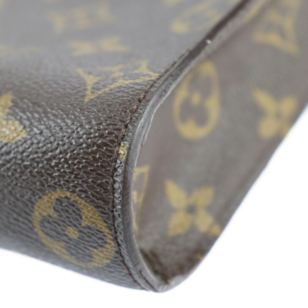 LOUIS VUITTON Black Monogram Leather Clutch Bag - Picture 7 of 9